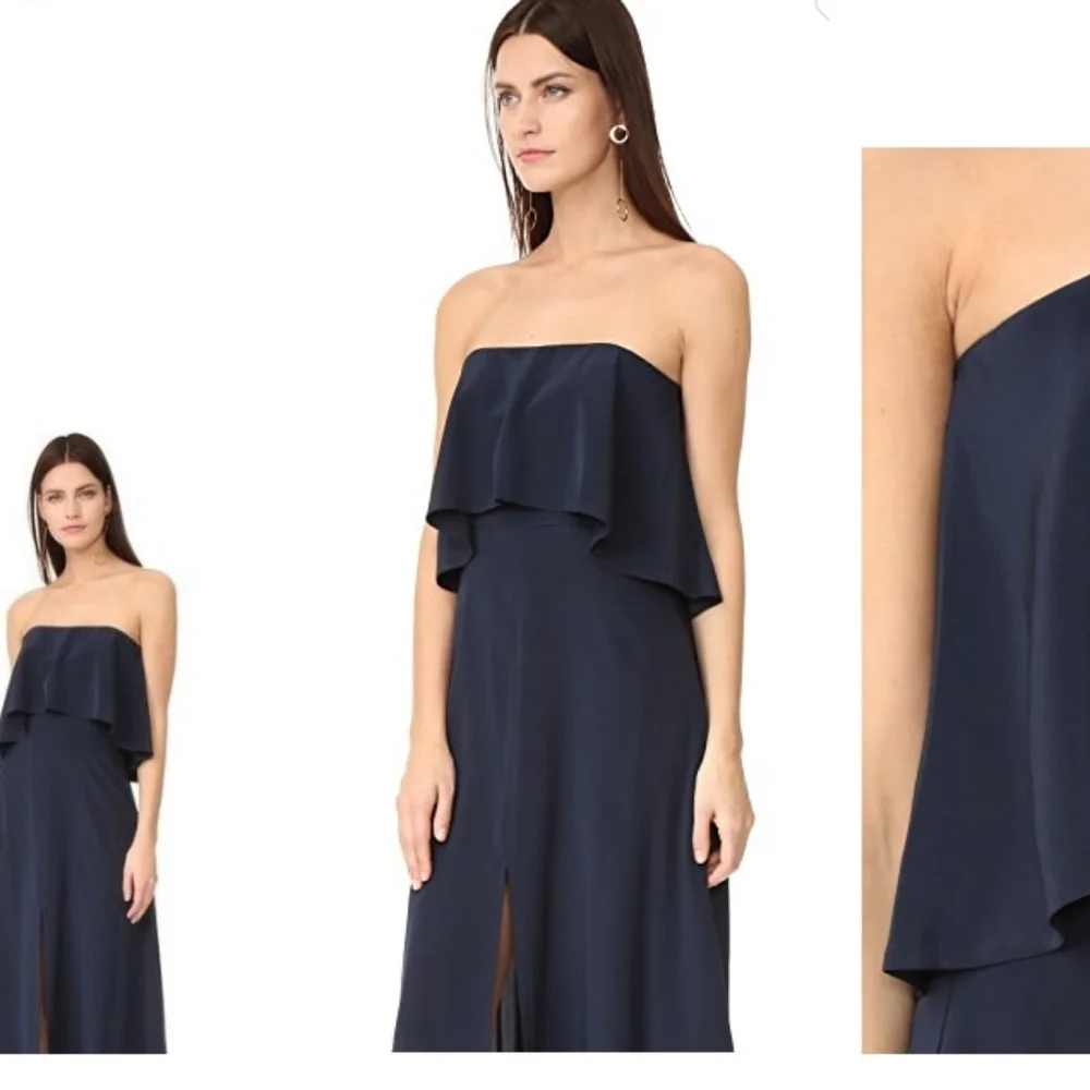 NEW ZIMMERMAN Silk Indigo Dress - Picture 2 of 7